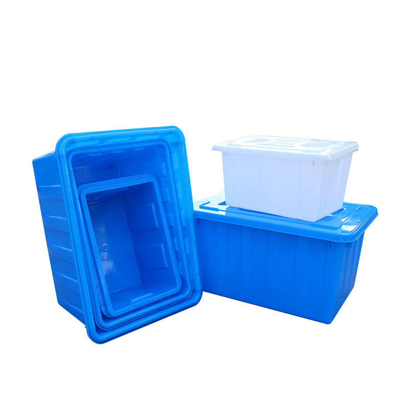 牛筋塑料水箱长方形大号大容量加厚储水卖鱼箱家用水桶