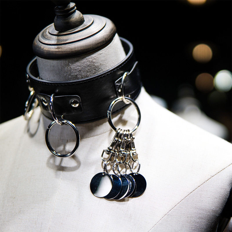 sm刑具情趣用品项圈狗链皮带脖套调教男女狗奴另类玩具