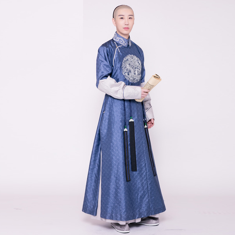 影视古装清朝阿哥服满族清朝男古装王爷服龙袍阿哥贝勒古装演出服