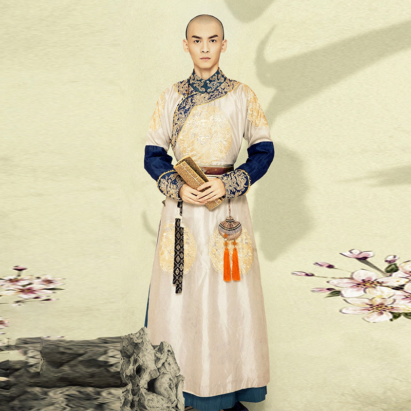 古装清朝影视阿哥贝勒王爷大臣臣服满族演出服民族服装