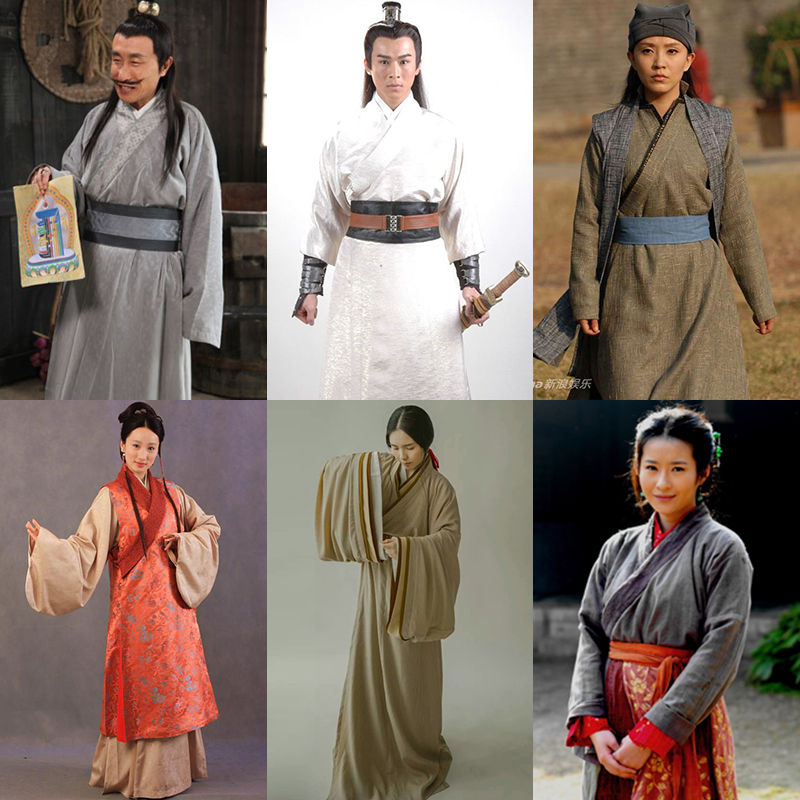 古装群演影视古装剧剧组男汉服女老百姓古代农民民族服装