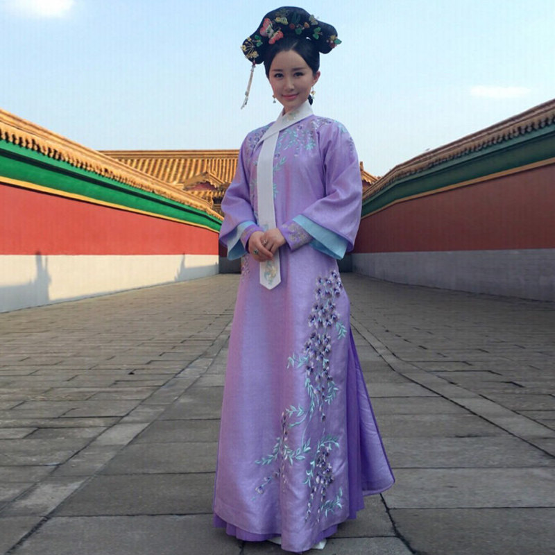 古装清朝影视龙珠传奇格格服满满族旗服皇后民族服装