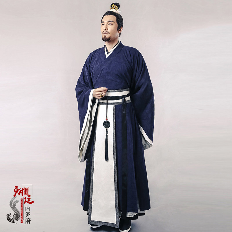 古装影视男汉唐朝大臣臣服老爷群演棉麻男剑民族服装