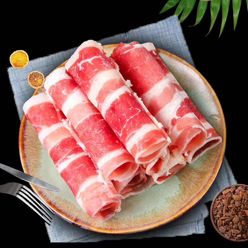 牛肉肥牛鲁西35kg肉卷专用火锅雪花黄牛肉山东生牛肉