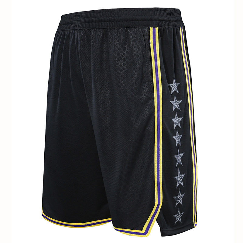 篮球湖人科比裤男训练运动五分过膝儿童詹姆斯篮球服