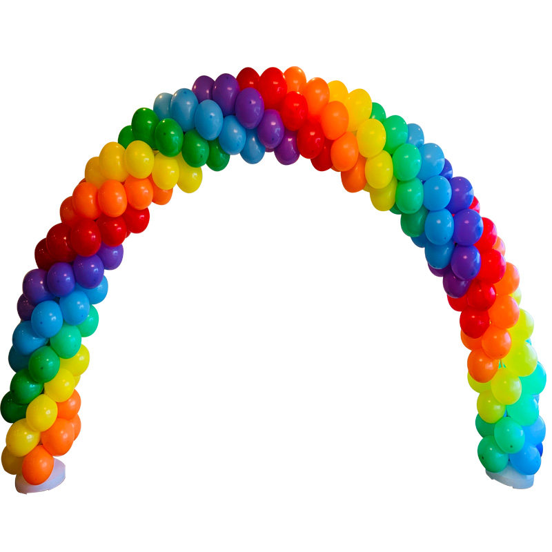 彩虹气球拱门支架开业庆典婚礼婚庆节日生日气球