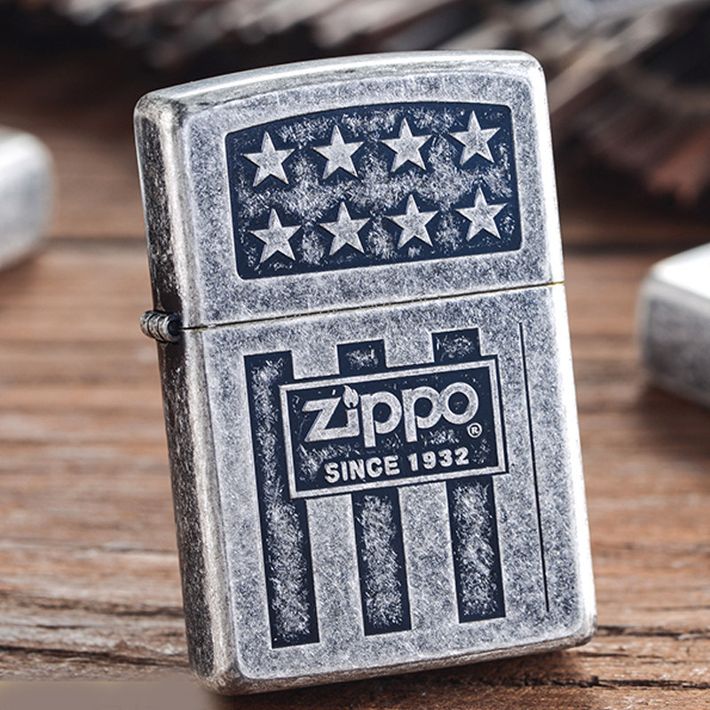 打火机zippo正版男士1932经典标志美国正品煤油zippo