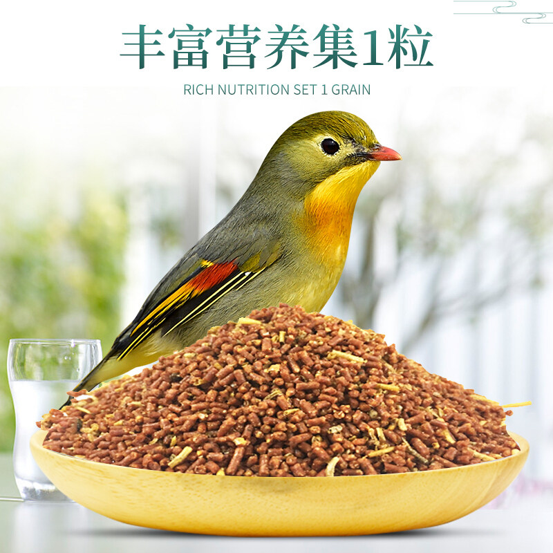 相思鸟食专用鸟粮开元相思鸟饲料银耳红嘴桶装鸟食