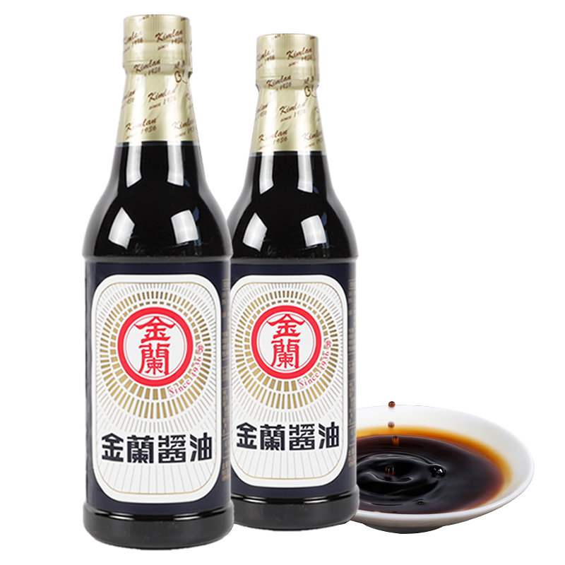 酱油台湾进口金兰590ml酿造生抽卤肉饭红烧肉酱油