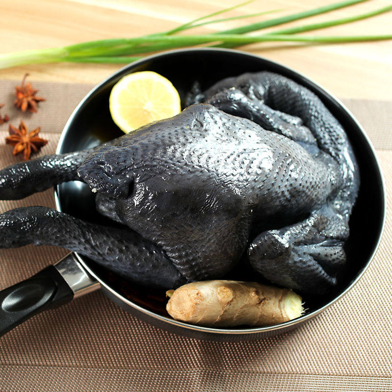 乌鸡新鲜土鸡农家散养乌骨鸡肉整只现杀五黑老母鸡活走地笨鸡草鸡