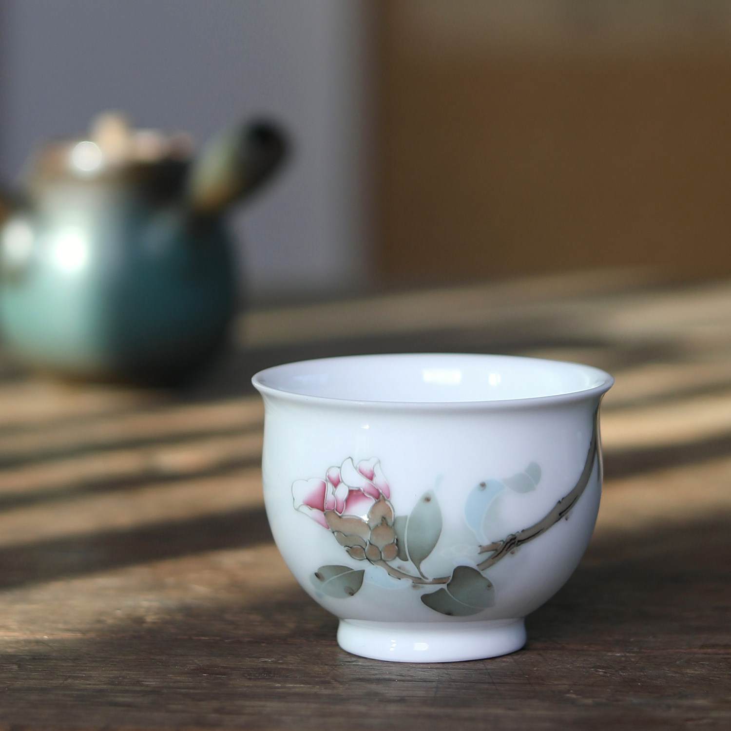 陶瓷品茗个人杯釉下五彩手绘茶杯功夫功夫茶茶具茶杯