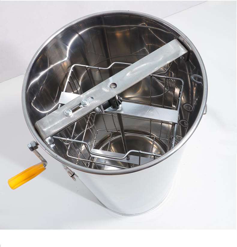 摇蜜机小型家用摇糖机4全不锈钢加厚打蜜桶养蜂工具蜂具甩蜜机