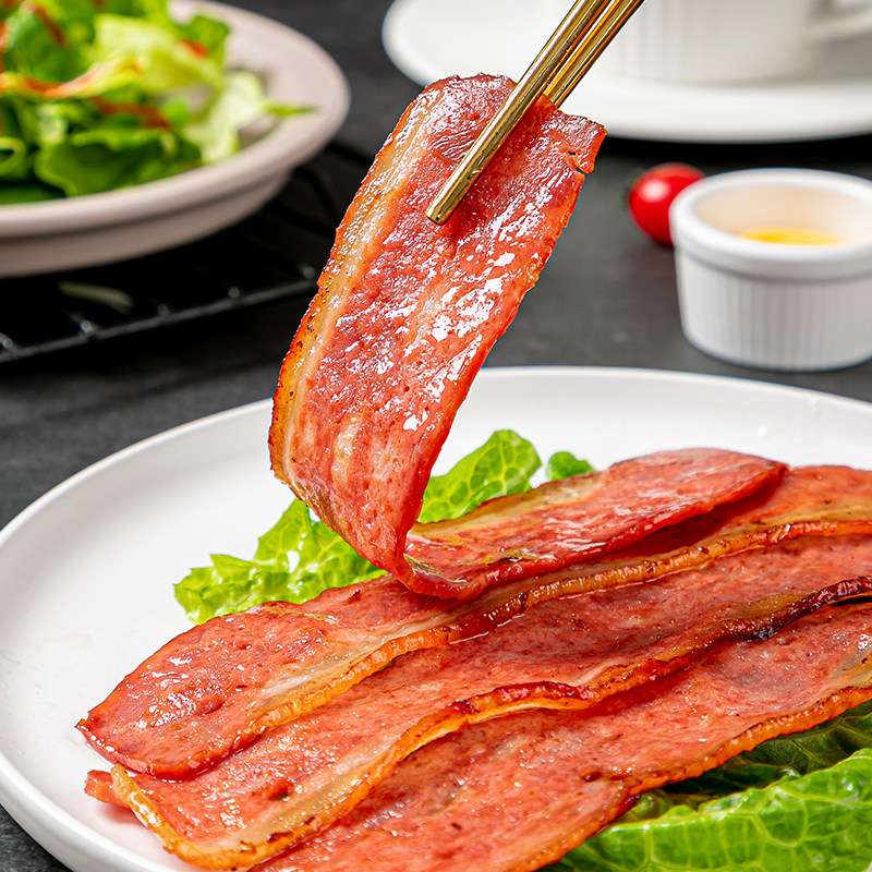 早餐名佑培根250g家庭猪肉三明治手抓烘焙烧烤培根