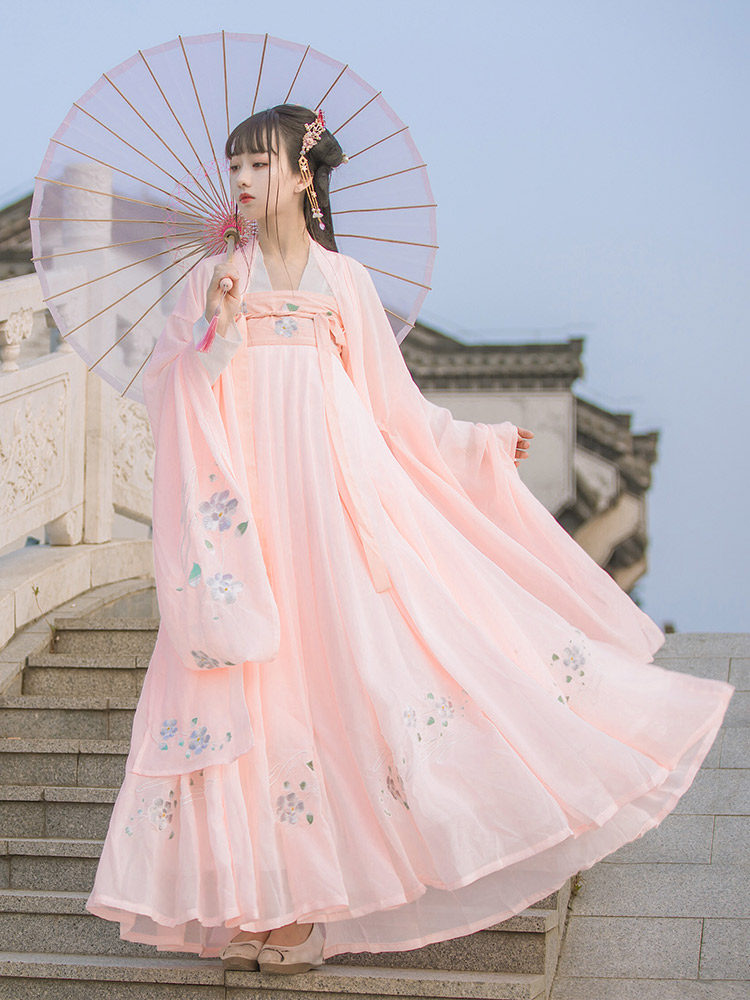 如梦见原创汉服女《梨仙洛》齐胸襦裙大袖衫日常春夏传统汉服正品