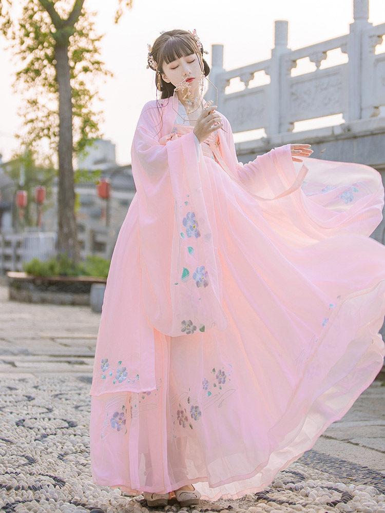 如梦见原创汉服女《梨仙洛》齐胸襦裙大袖衫日常春夏传统汉服正品