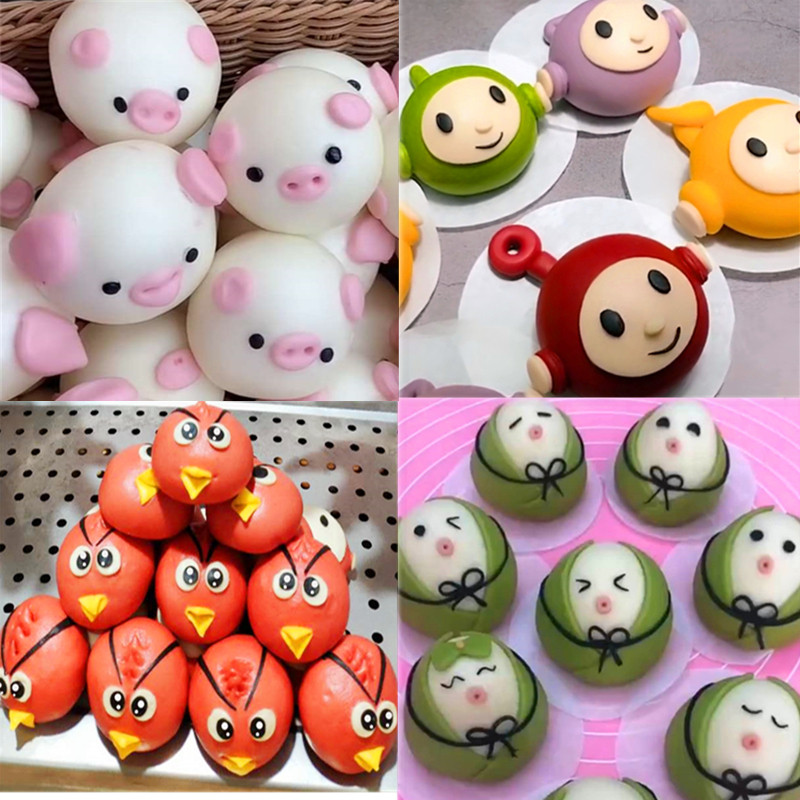 21只果蔬蔬菜拇指馒头卡通儿童动物包子面食包点