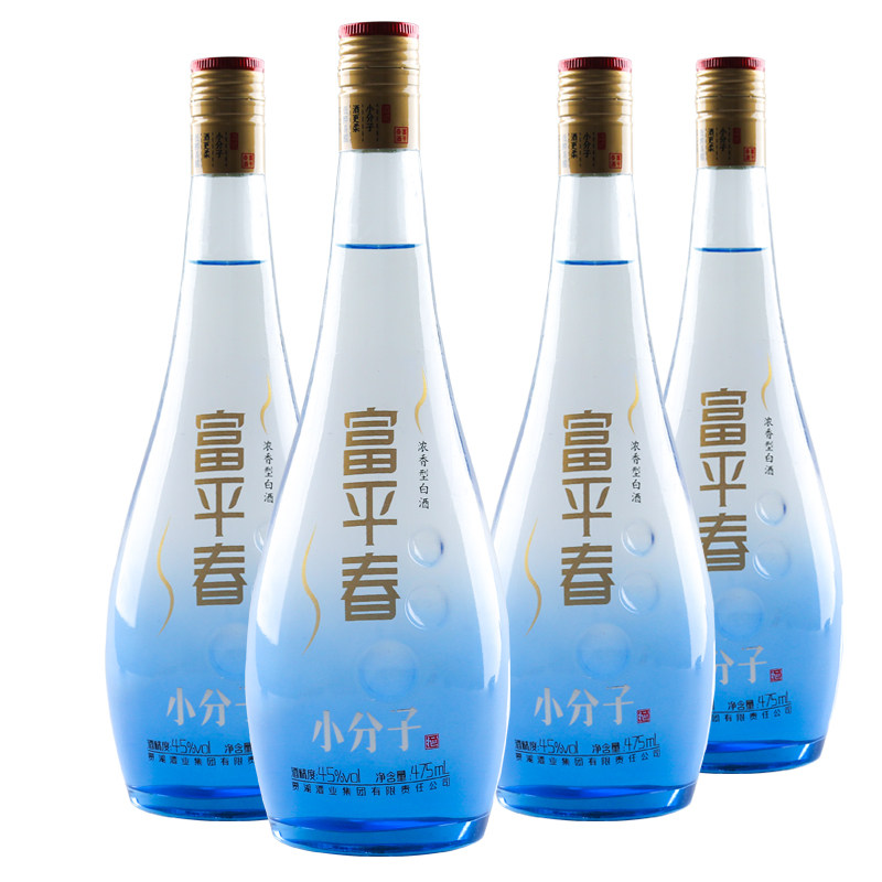 河南贾湖45度富平春小分子纯粮发酵浓香型白酒475ml单瓶