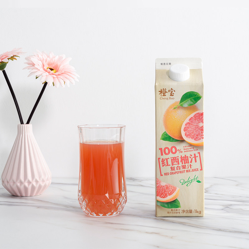 橙宝果汁橙汁苹果汁菠萝红西柚家庭果蔬1kg6盒装纯果蔬汁