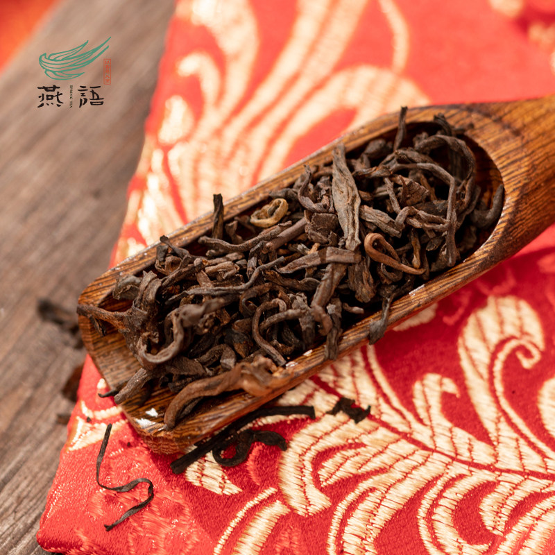 燕语茶有礼有福云南宫廷级大叶种普洱熟茶散茶蜜香特级老茶叶500g