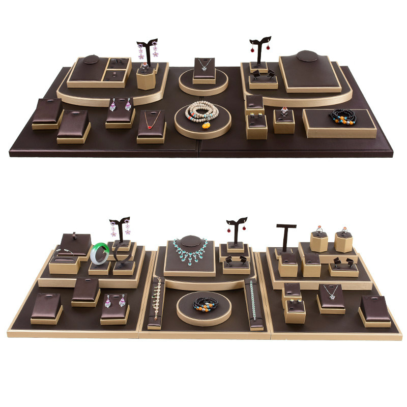 珠宝展示道具摆台套装戒指项链手镯饰品收纳架玉器柜台陈列首饰架