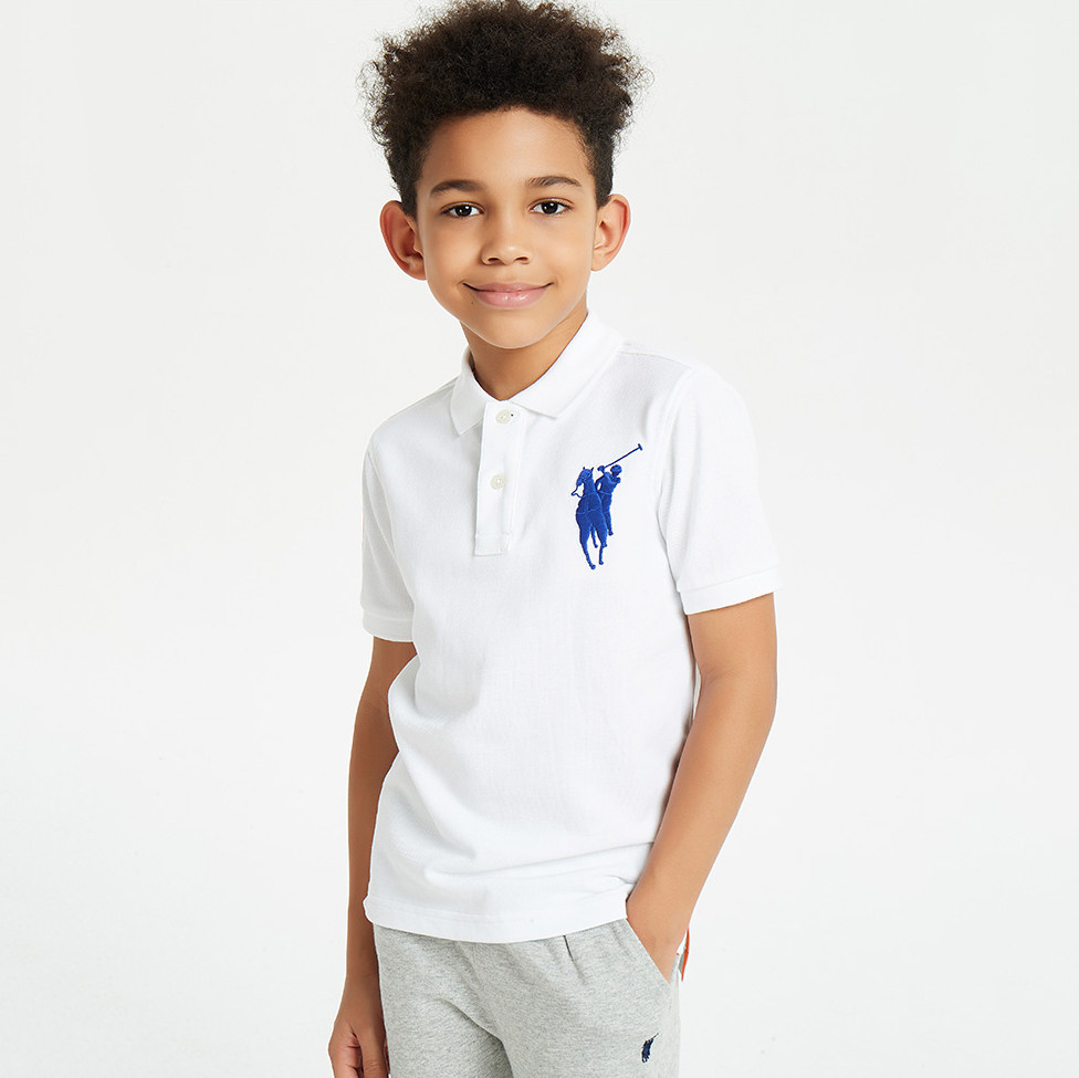 polosport童装polo衫男2020夏季新品男童纯棉t恤