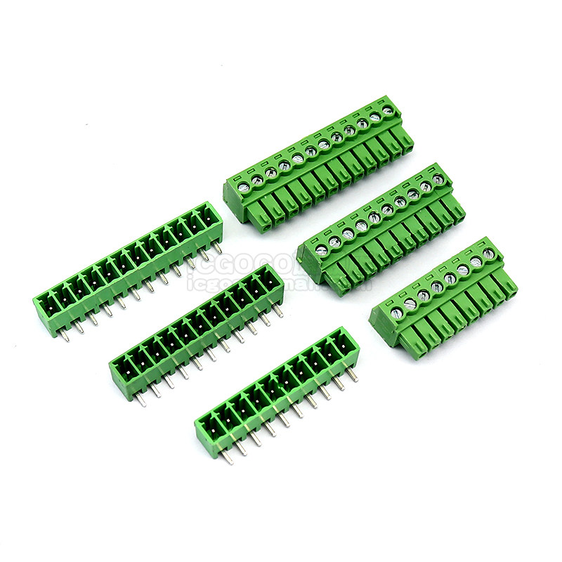 接线端子2edgk插拔pcb凤凰端子电路板插头35mm孔座连接器