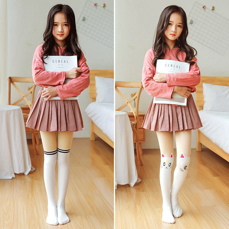 女童学生连裤女孩童女中大爱潮袜可秋季童装儿童袜子016岁