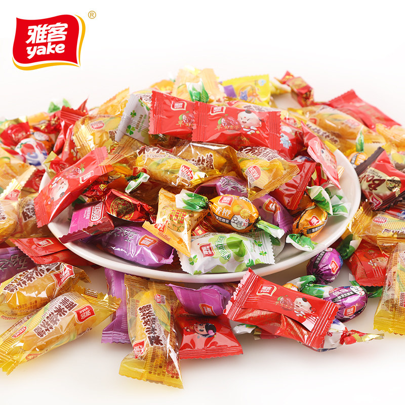 雅客集锦糖5斤混合散装结婚喜糖婚庆糖果婚宴伴手礼杂拌糖2500g