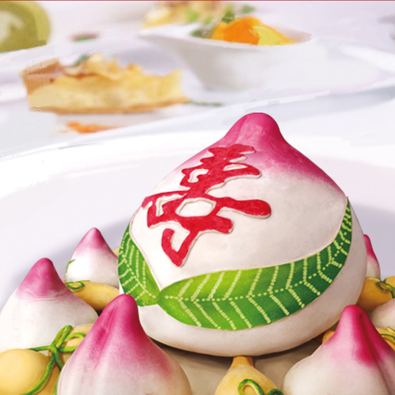 郭秀青寿桃馒头舌尖上的中国手工传统老人长辈生日过寿祝寿礼饽饽