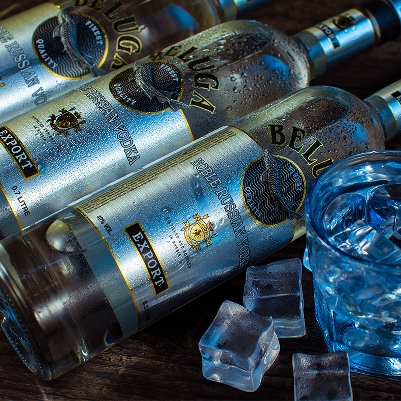 beluga白鲸伏特加俄罗斯原装进口高端洋酒鸡尾酒大中小三种伏特加