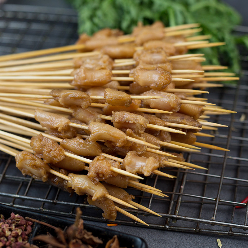 铁板鸭脚筋小串烧烤食材油炸涮锅串半成品商用冷冻其它鸭肉类