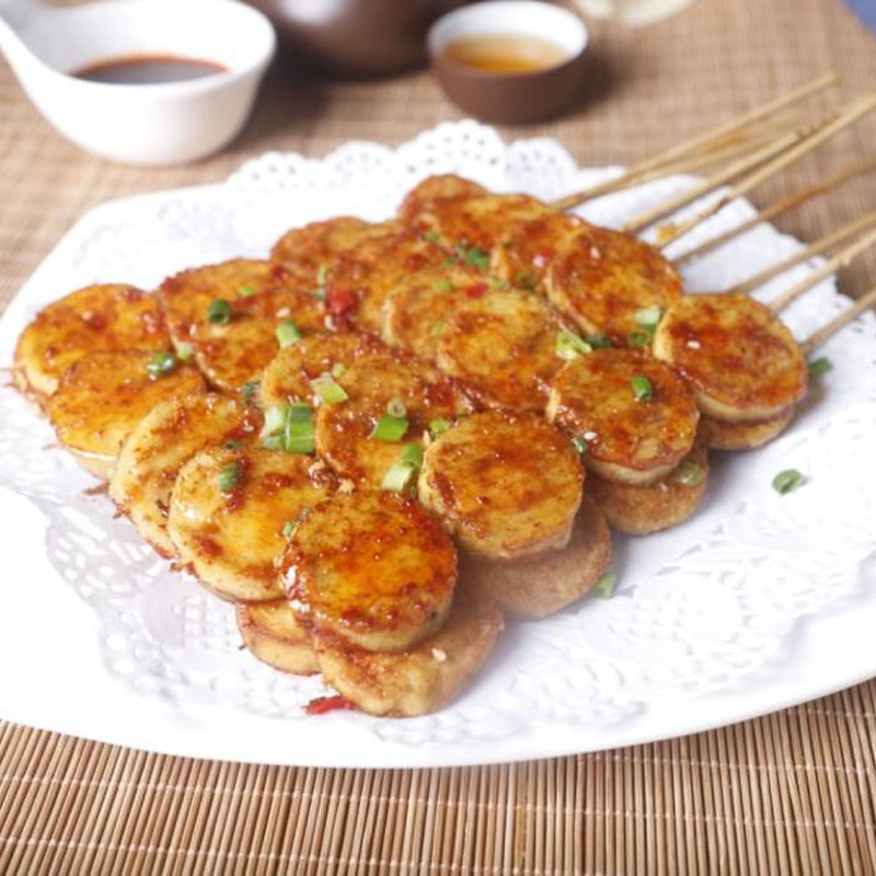 素鸡炸串商用原味包浆豆腐饭店酒店小吃油炸豆类制品