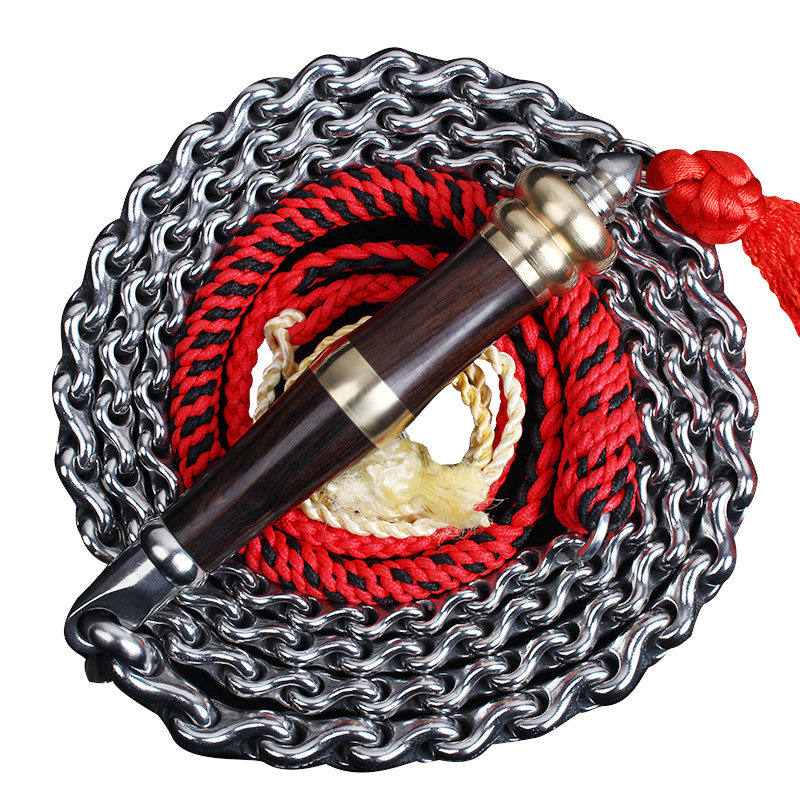 麒麟鞭子响鞭健身甩鞭大全螺母鞭钢麒麟龙龙骨九节鞭