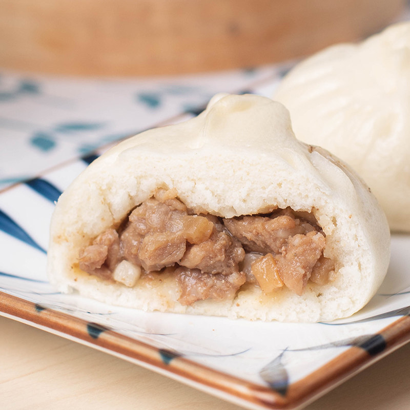 富春荠菜肉包扬州包子蒸煮即食营养早餐速食包点