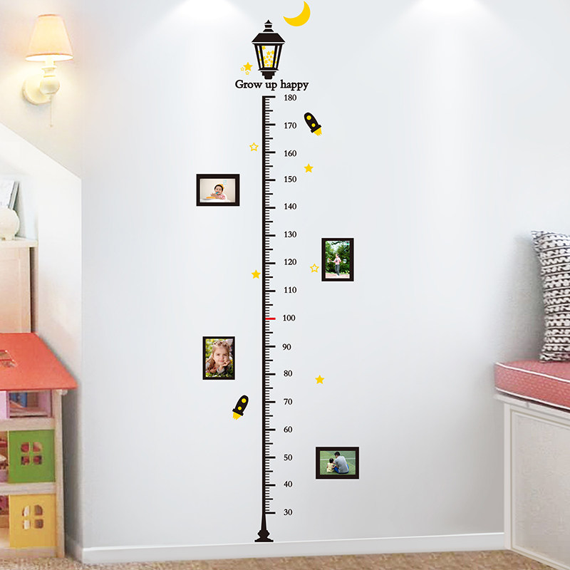 量身宝宝可移身高装饰墙面壁纸高墙立体3d软装墙贴