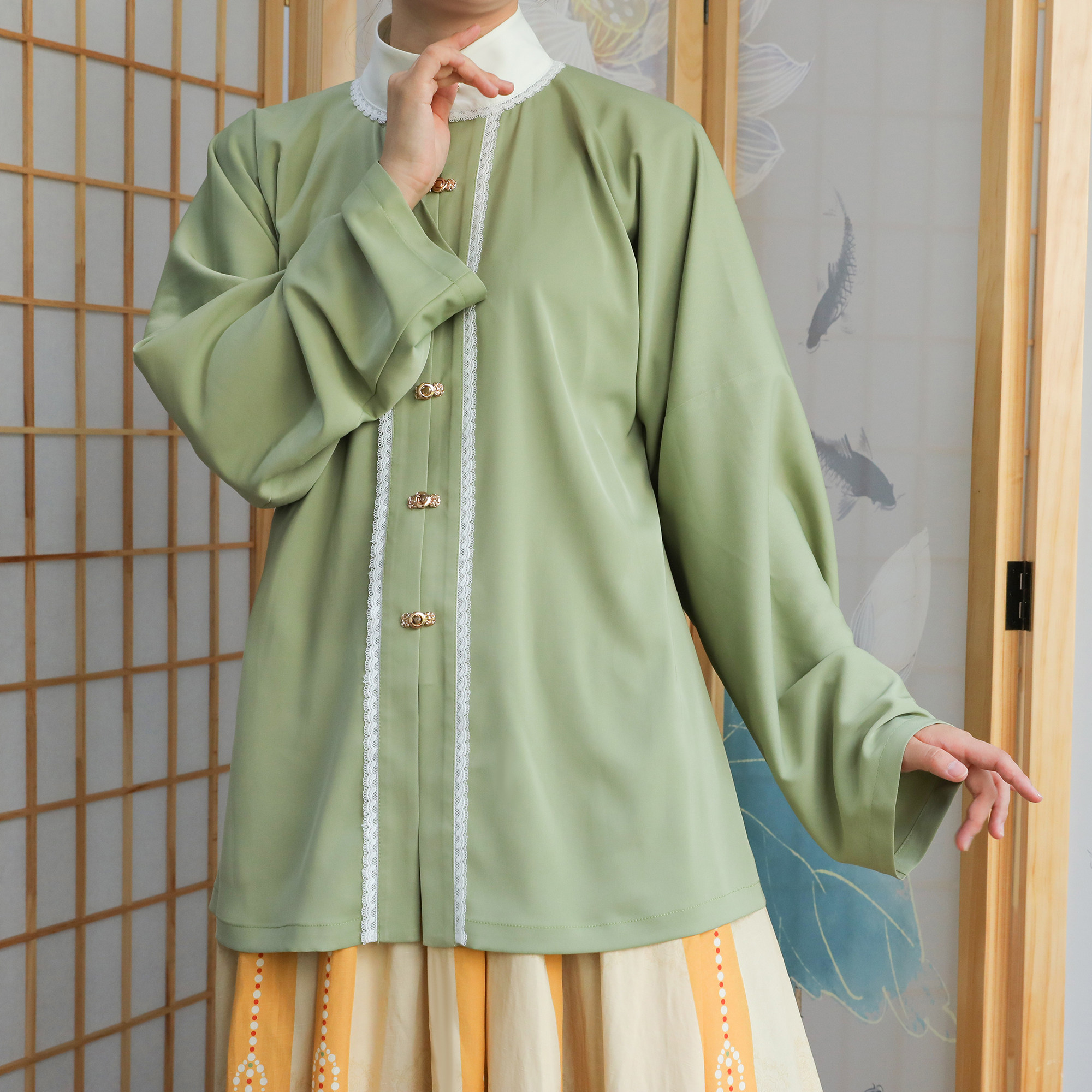 【菀菀】立领对襟多色短衫 - 井唐汉服