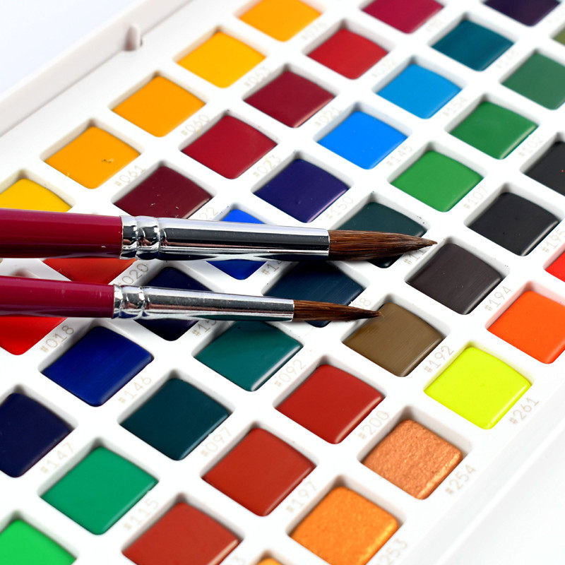 颜料日本樱花套装水彩画珠光金属透明专用绘画手绘水彩颜料