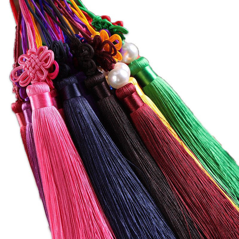 迷你小号中国结流苏穗子diy手工7号线编织工艺品书签吊须小中国结