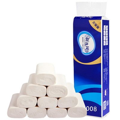 新逸风水溶卫生纸可溶水卷纸融水家用无芯卷筒纸厕纸巾36卷