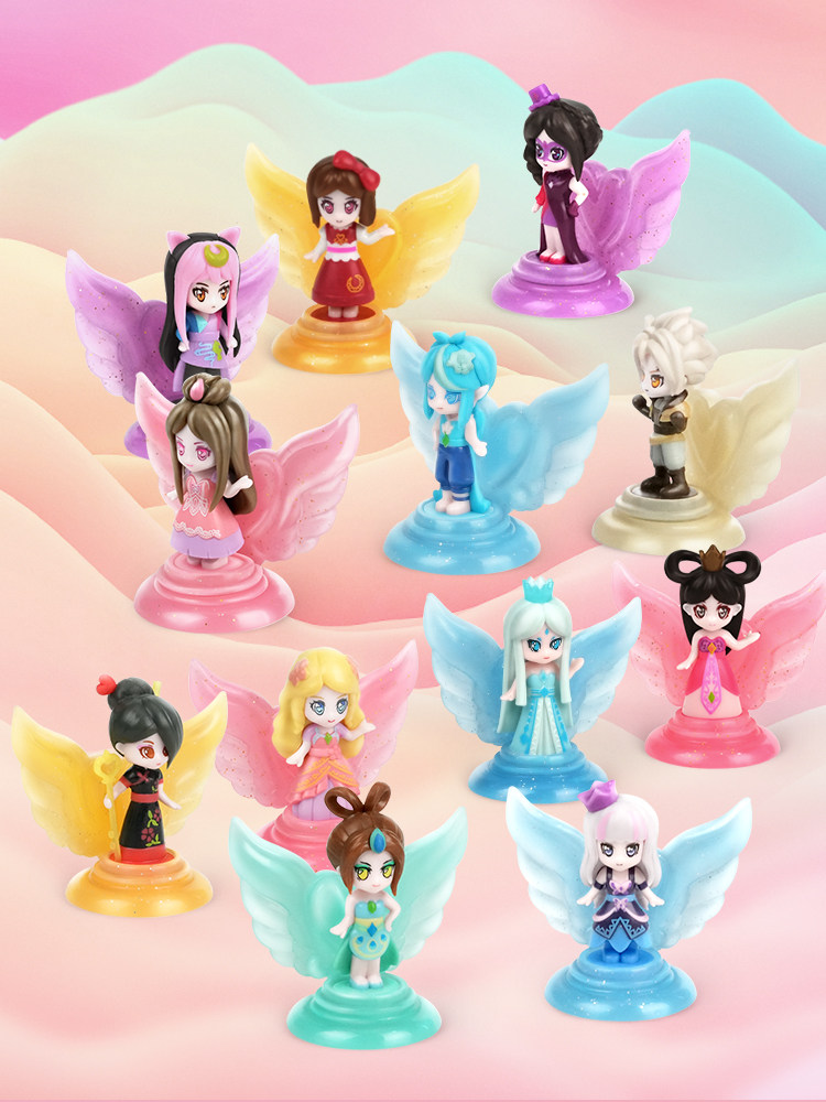 正版叶罗丽盲盒卡片印章心系系列冰公主娃娃手办潮玩盲盒