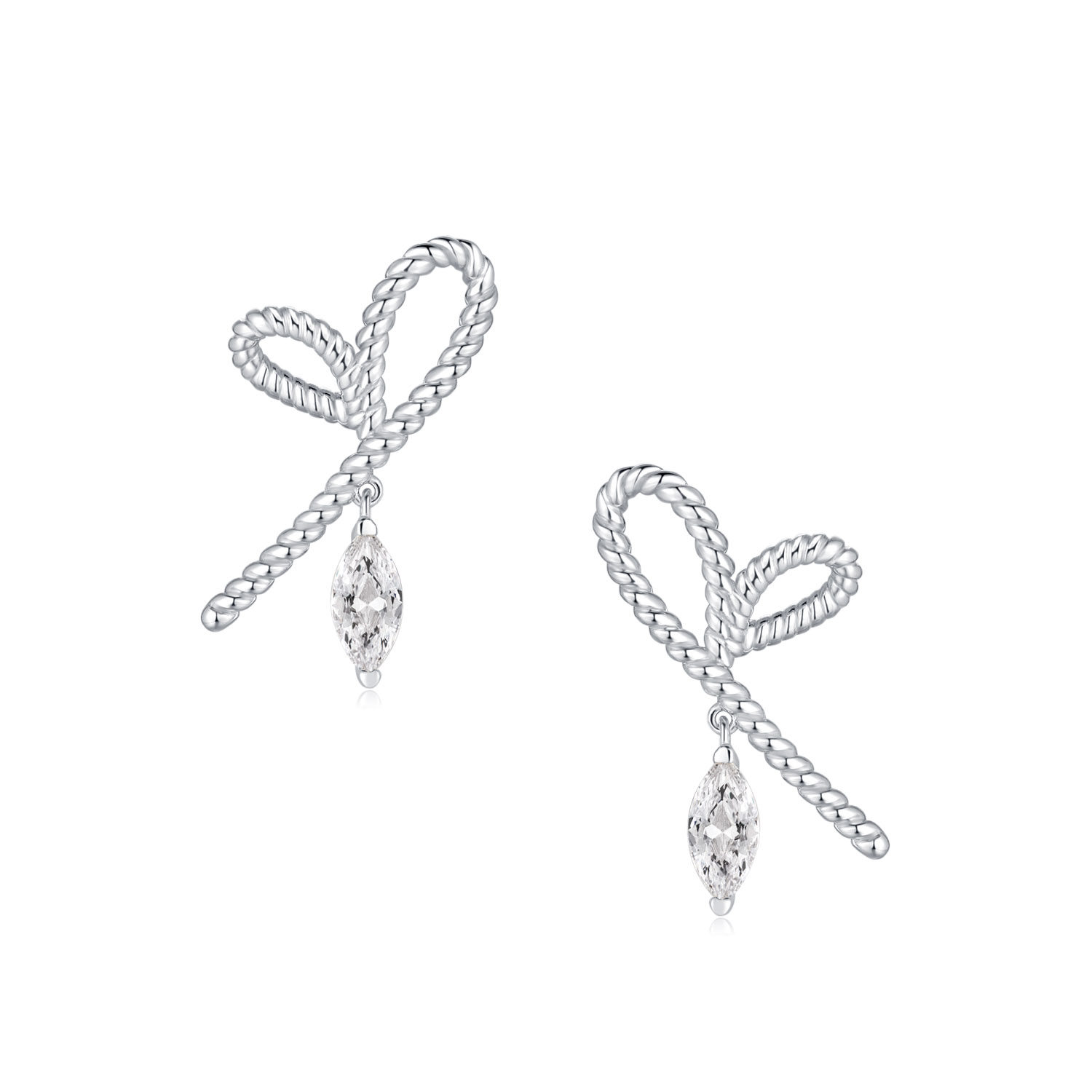 dandream情人结bailment系列耳钉纯银原创女友礼物耳钉