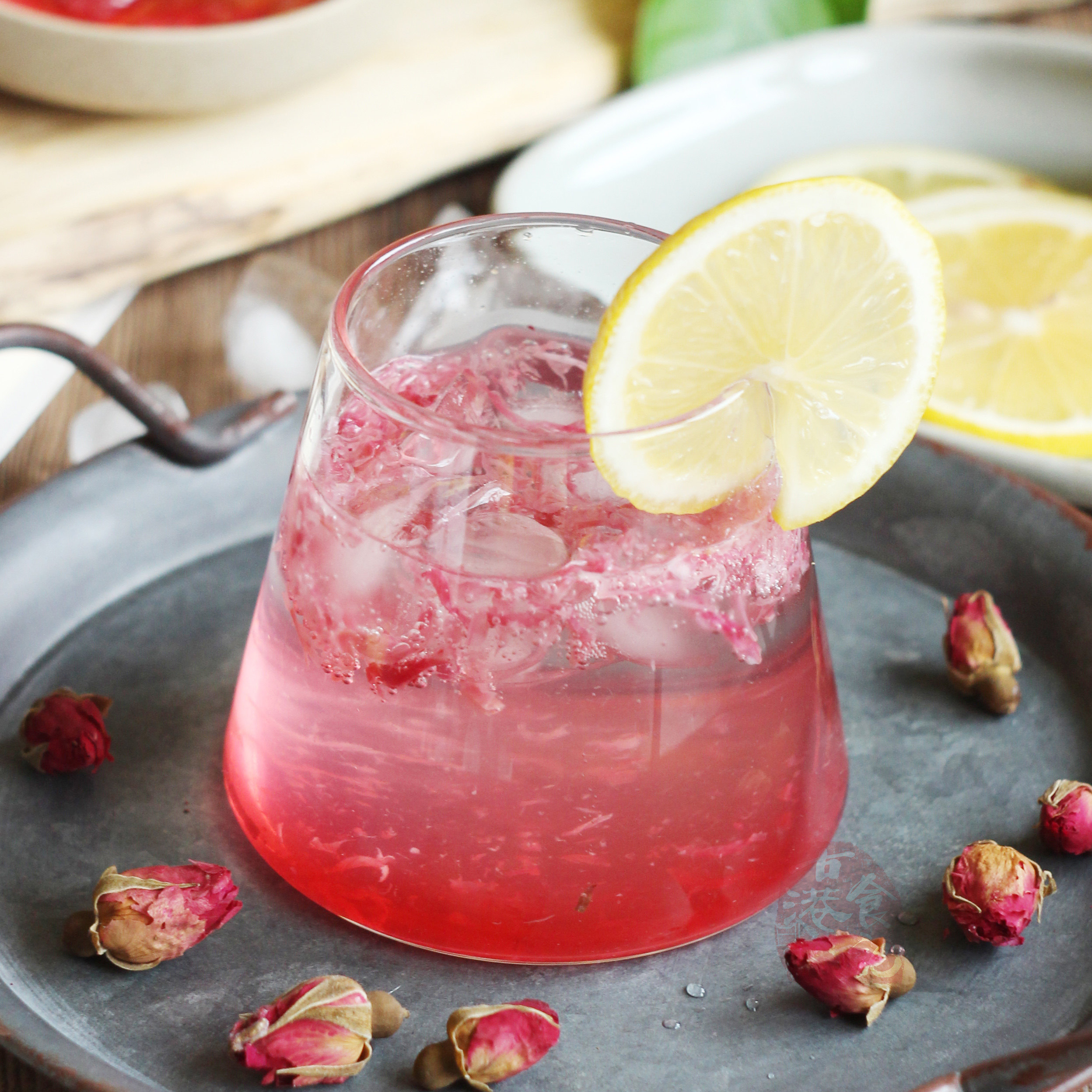 玫瑰柠檬泡茶重瓣玫瑰花无添加蜂蜜果味300g果酱