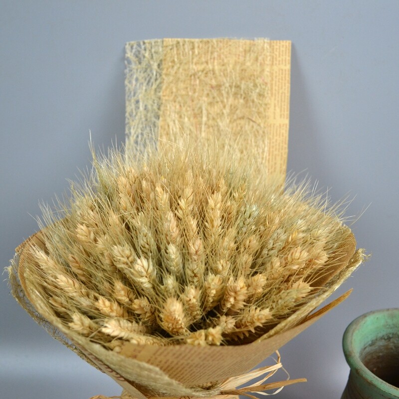 大麦花束摆件真麦穗创意开业落地送礼品礼盒天然手捧干花节日装饰