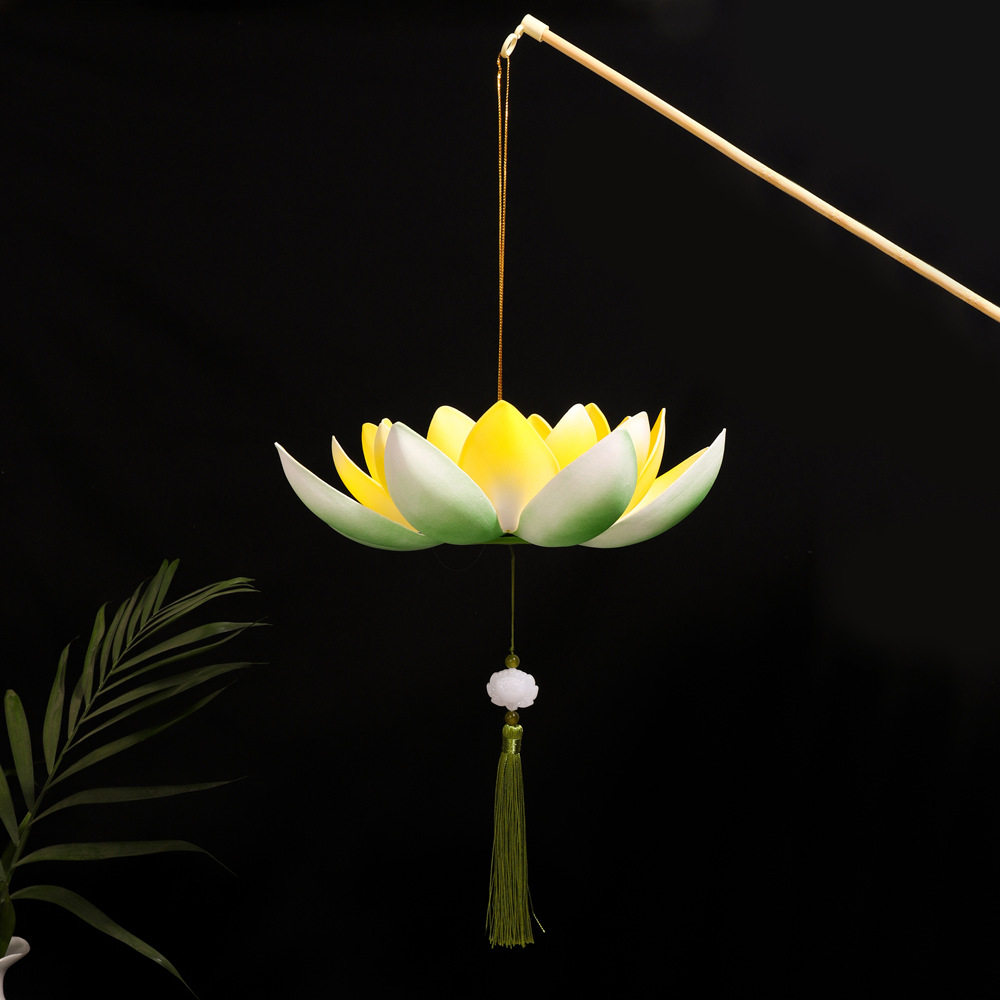 鼎承发光手提荷花花灯古风走秀莲花灯笼汉服荷花灯