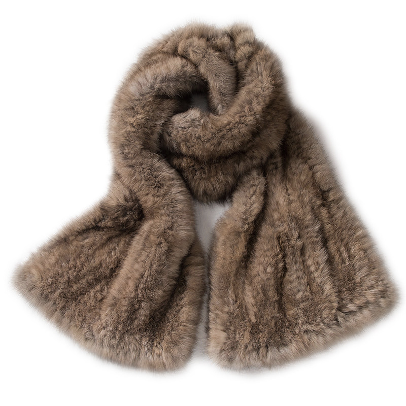 裘皮围巾围脖贵族琼斯紫貂男女通用围巾