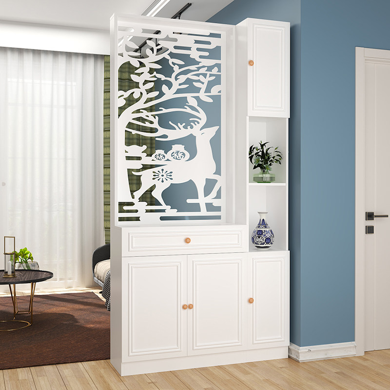 现代简约客厅玄关入户穿堂屏风隔断双面网红进门门厅