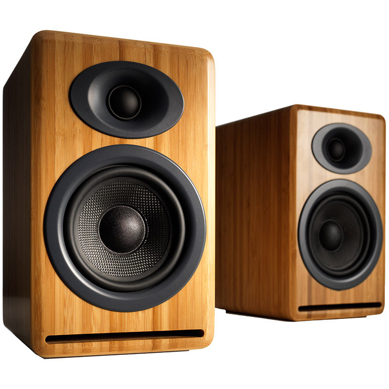 audioengine声擎p4书架式hi-fi立体声2.0声道被动无源音箱