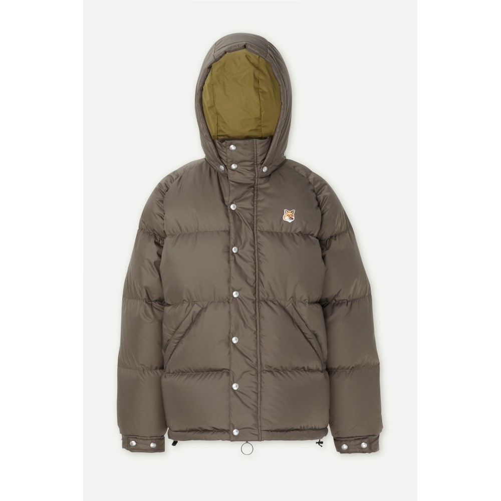 经典maisonkitsune褐色鸭绒小狐狸羽绒服nap颇特羽绒服