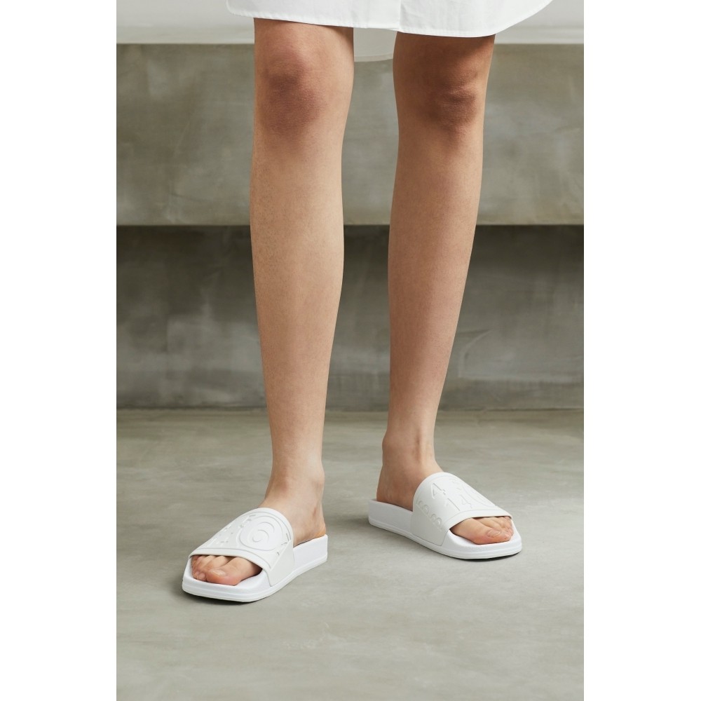 新季mm6maisonmargiela2022早春新品女白色平底拖鞋nap