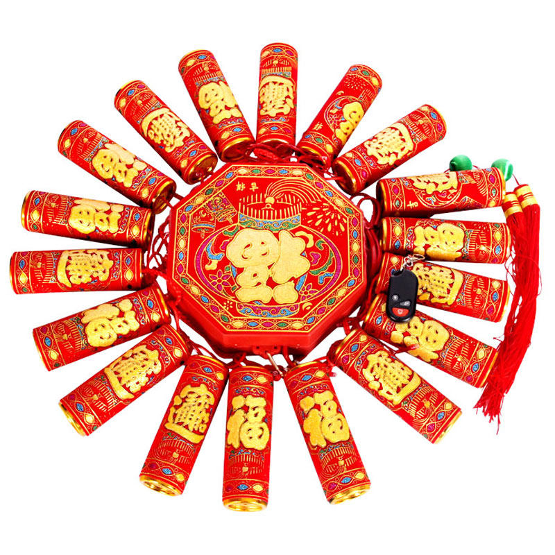 带响仿真电子鞭炮结婚开业庆典春节乔迁遥控挂饰